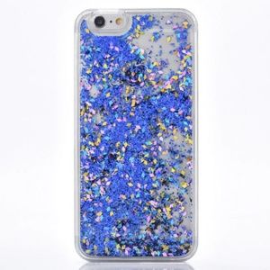 Blue Glitter Waterfall iPhone 6 / 6 Plus Case